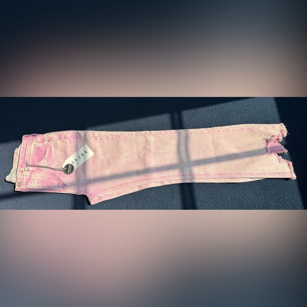Light violet Distressed Jeans